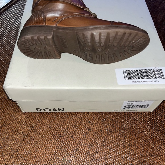 BED/STU by ROAN Tan Napa Leather Deception Wrap Over Combat Boot Women’s Size 6 - Picture 6 of 13